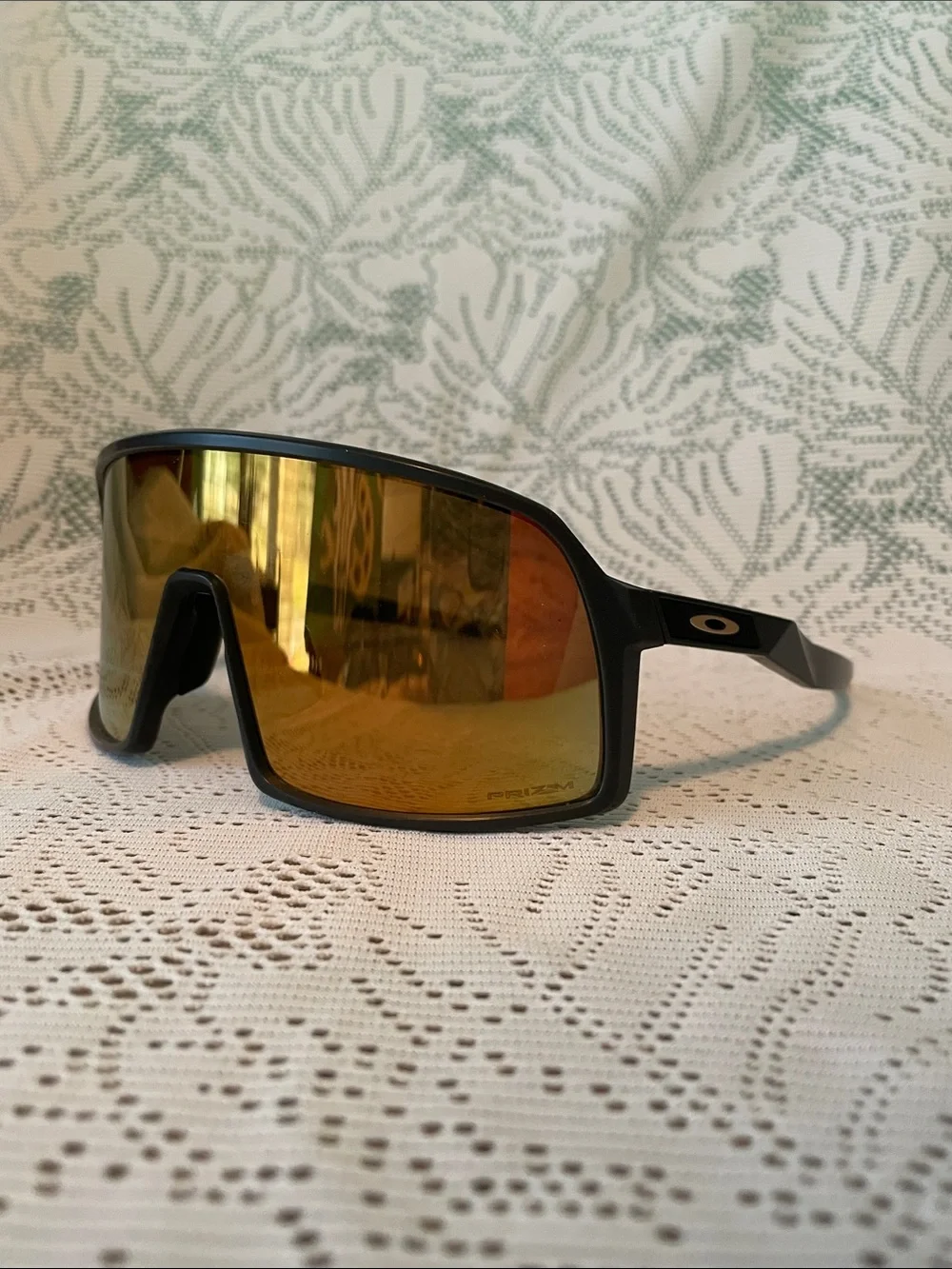 Oakley Sutro S Black Frame Sunglasses with Gold Mirror Lenses